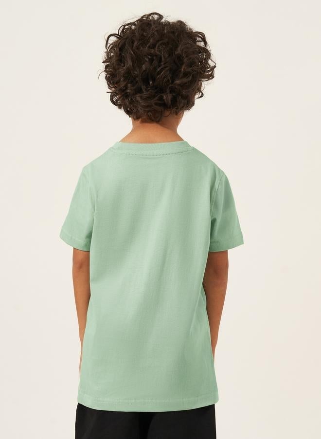 ستايلي تيشيرت ستايلي قصير الأكمام بطبعة جرافيك - Image 4